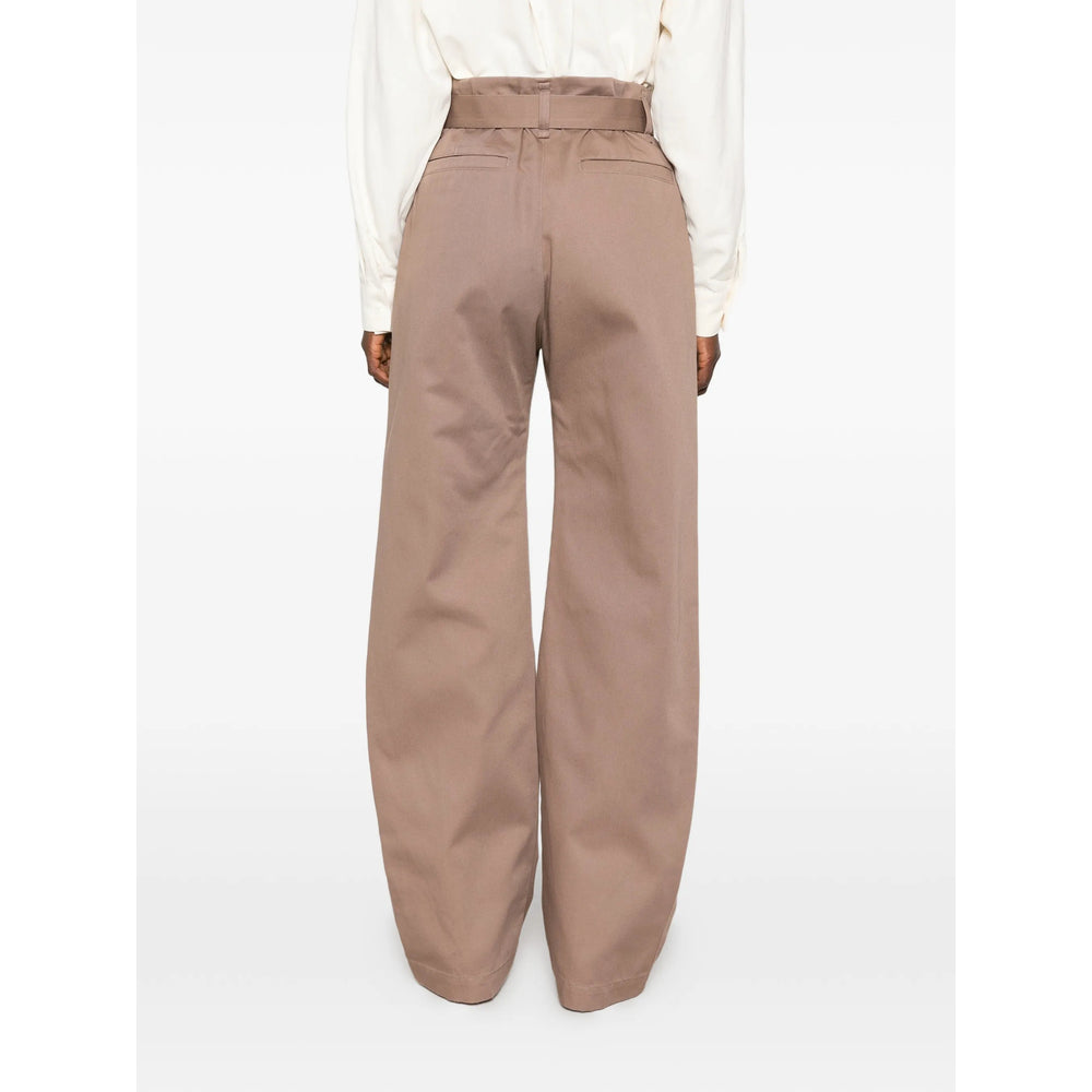 Lemaire Brown Trousers - High-Waisted Trousers Women LEMAIRE