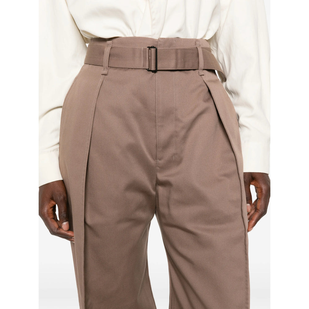 Lemaire Brown Trousers - High-Waisted Trousers Women LEMAIRE
