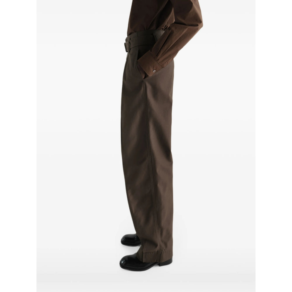 Lemaire Brown Trousers - Straight Trousers Women LEMAIRE