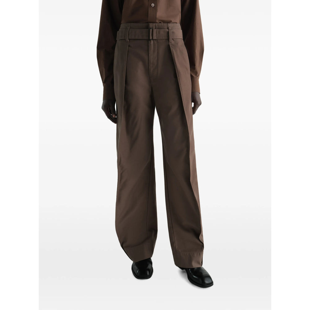 Lemaire Brown Trousers - Straight Trousers Women LEMAIRE