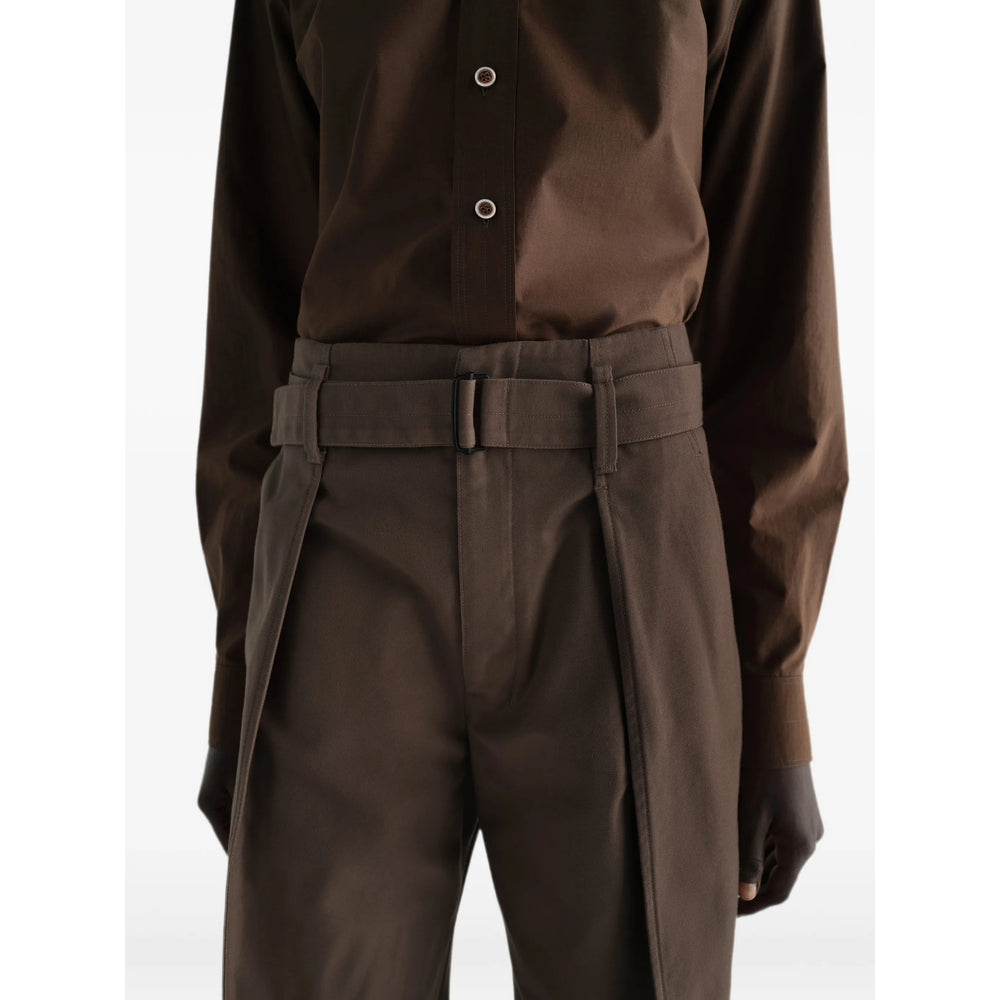 Lemaire Brown Trousers - Straight Trousers Women LEMAIRE