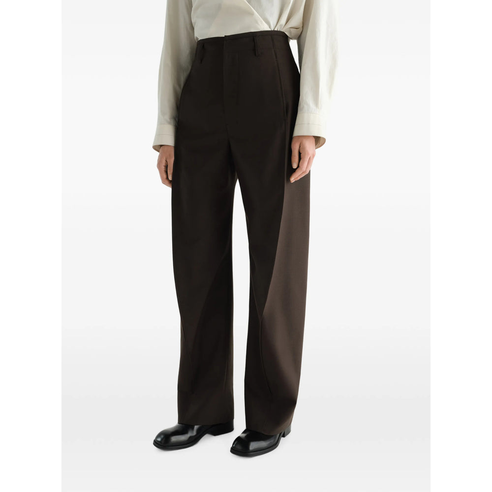Lemaire Brown Trousers - Tailored Trousers Women LEMAIRE