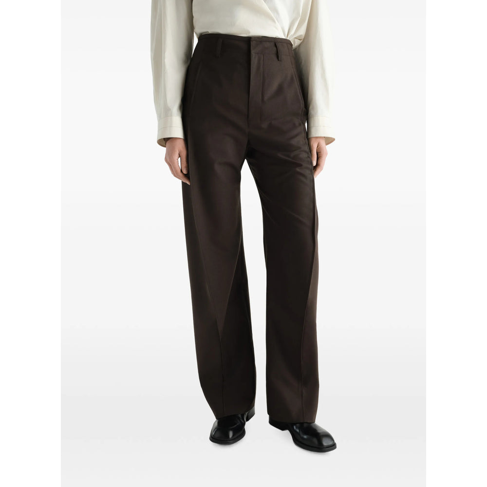 Lemaire Brown Trousers - Tailored Trousers Women LEMAIRE