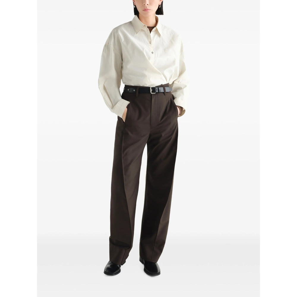 Lemaire Brown Trousers - Tailored Trousers Women LEMAIRE