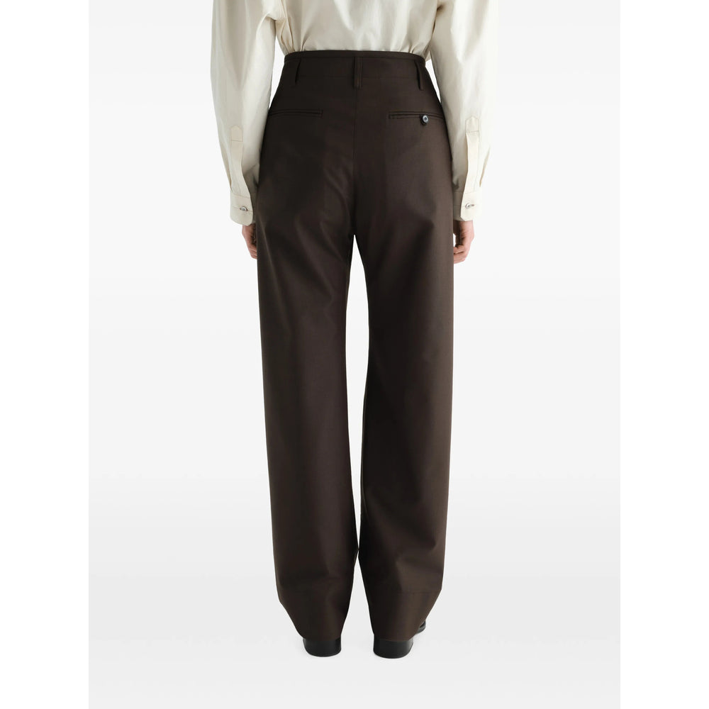 Lemaire Brown Trousers - Tailored Trousers Women LEMAIRE