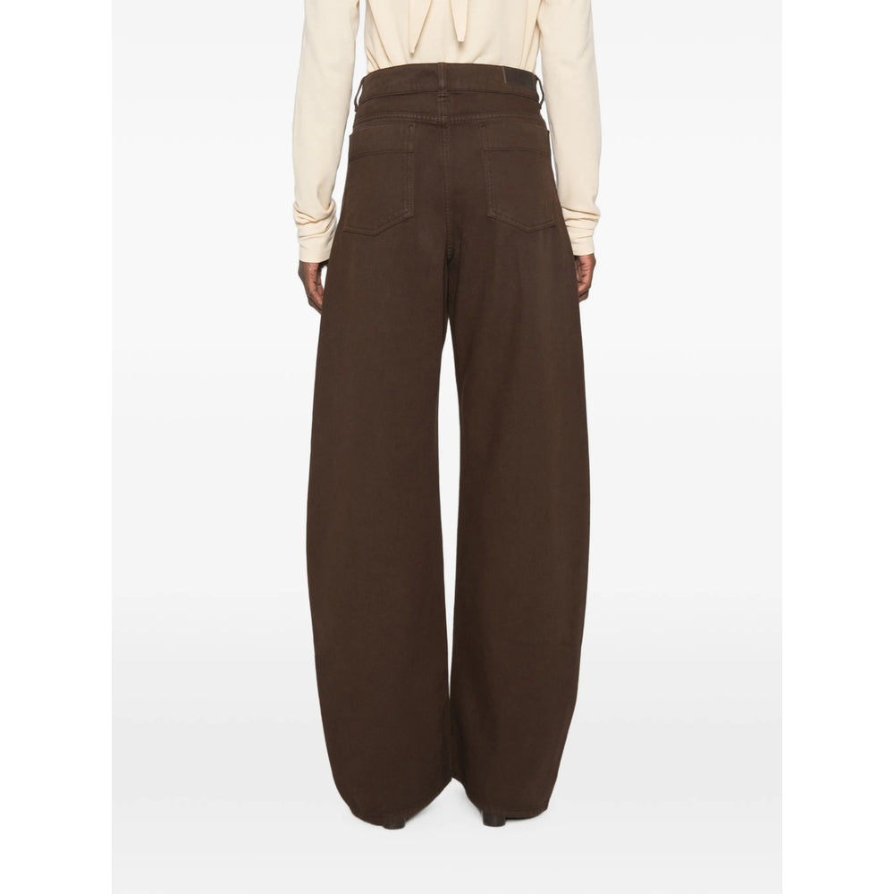 Lemaire Brown Trousers - Palazzo Pants Women LEMAIRE