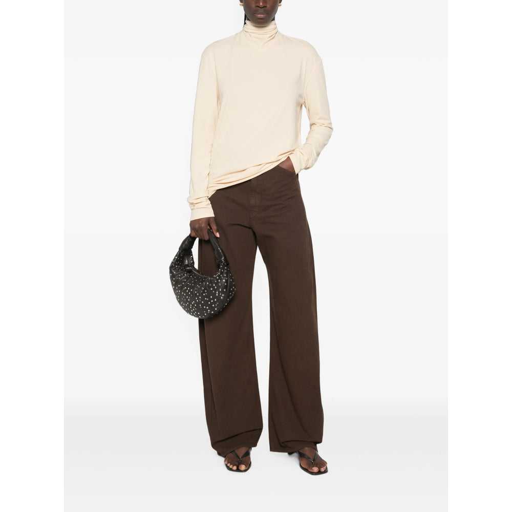 Lemaire Brown Trousers - Palazzo Pants Women LEMAIRE
