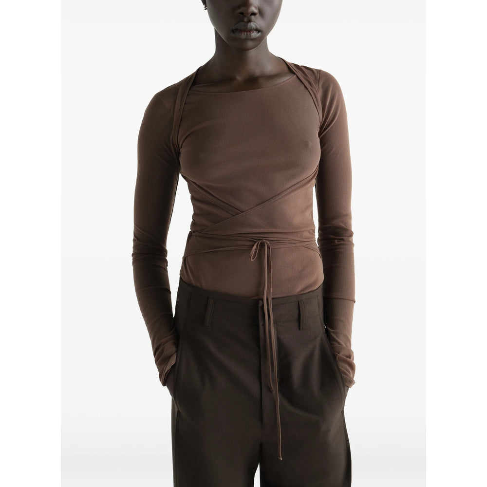Lemaire Brown Tops Women LEMAIRE