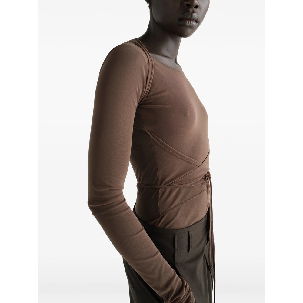 Lemaire Brown Tops Women LEMAIRE