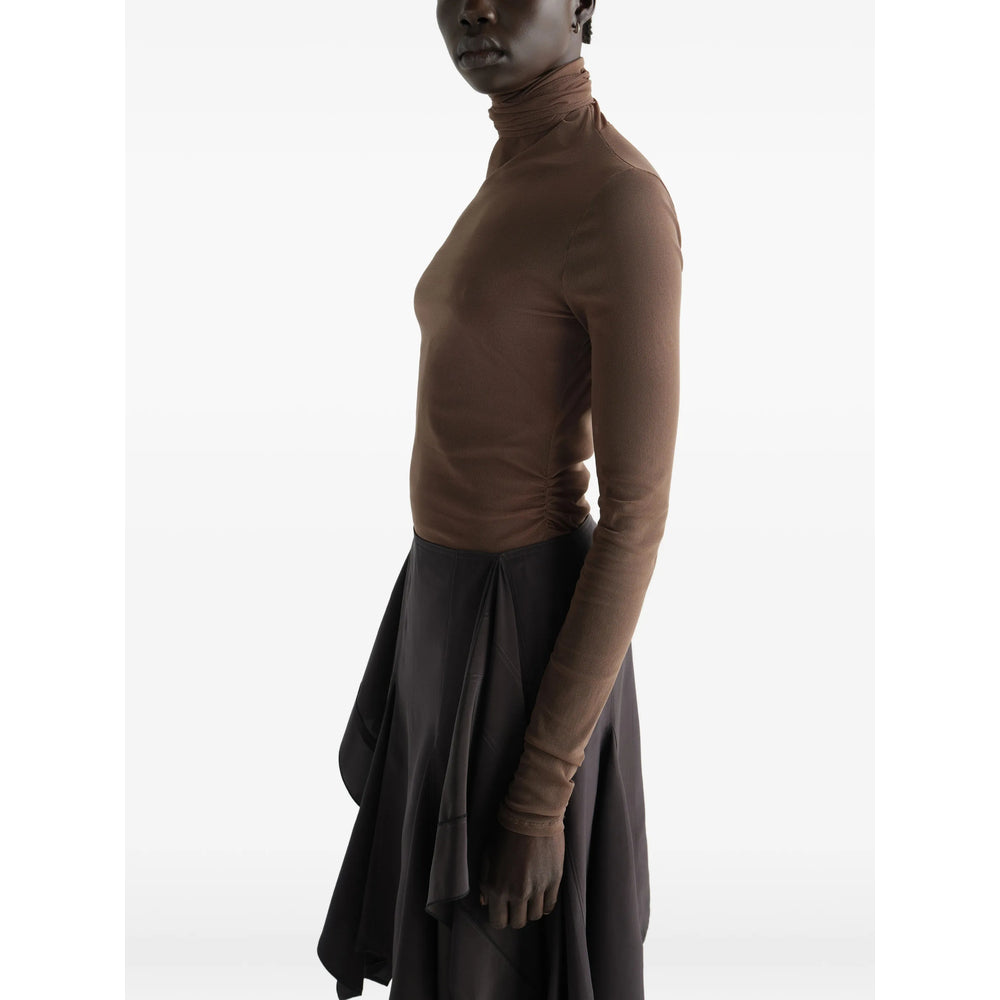Lemaire Brown Tops Women LEMAIRE