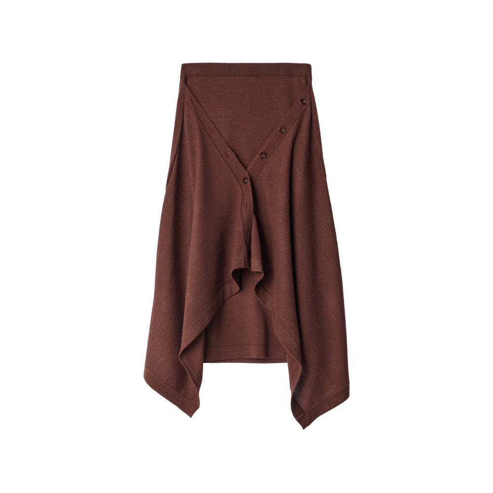 Lemaire Brown Skirts - Asymmetric & Draped Skirts Women LEMAIRE