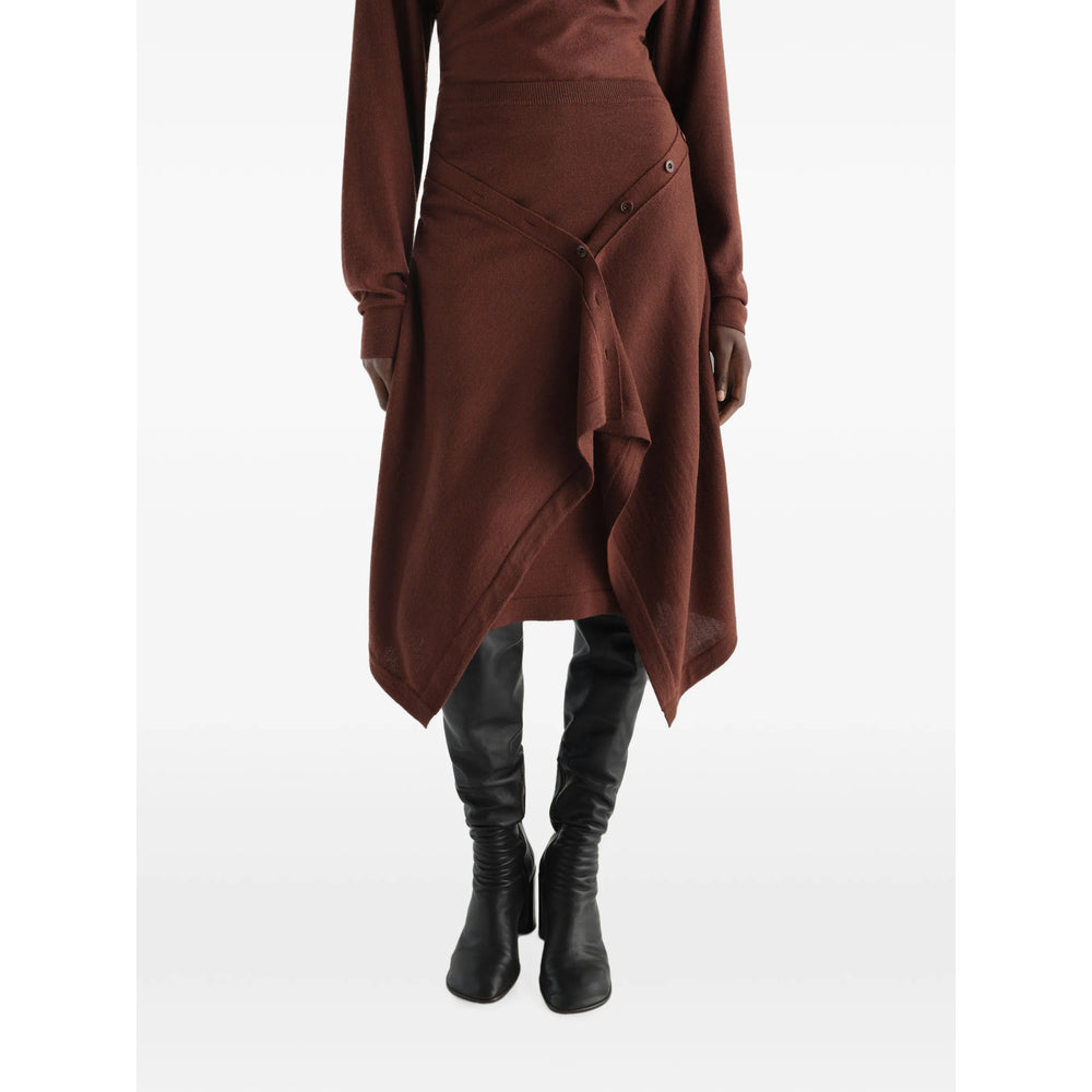 Lemaire Brown Skirts - Asymmetric & Draped Skirts Women LEMAIRE