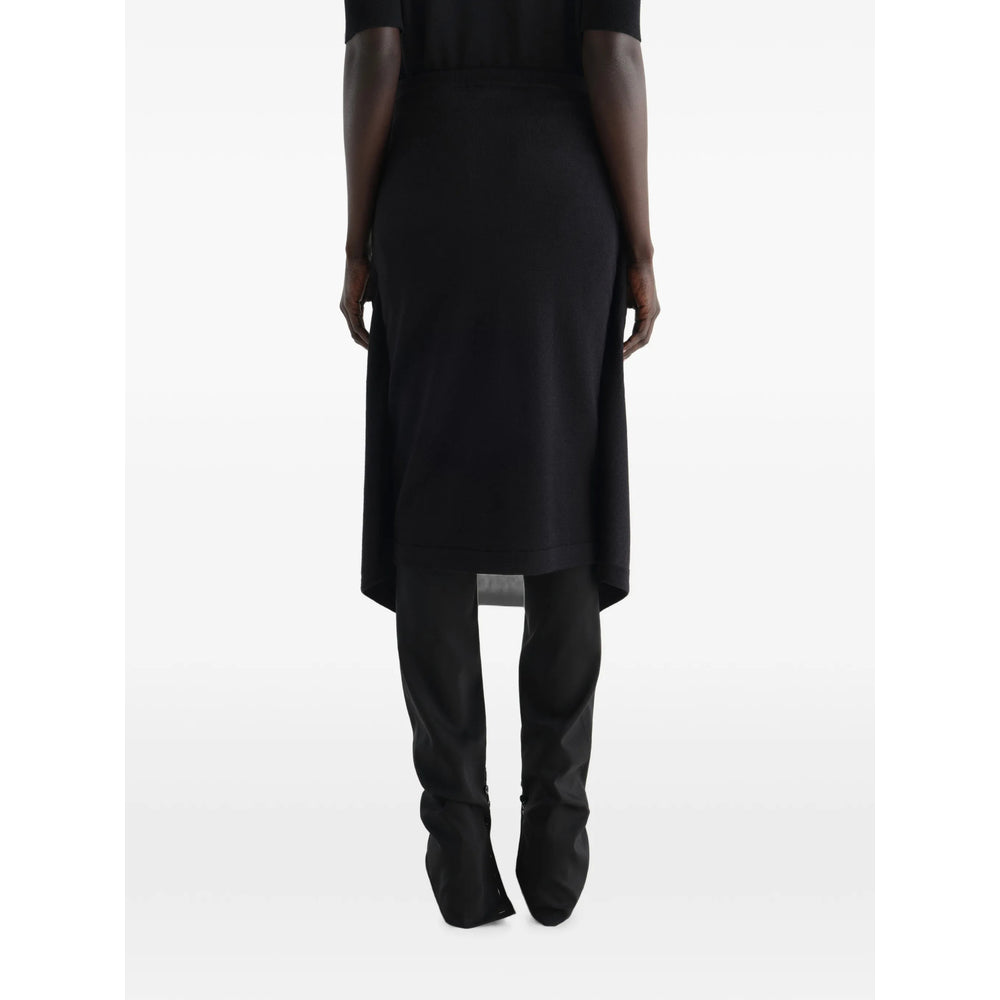 Lemaire Black Skirts - Asymmetric & Draped Skirts Women LEMAIRE
