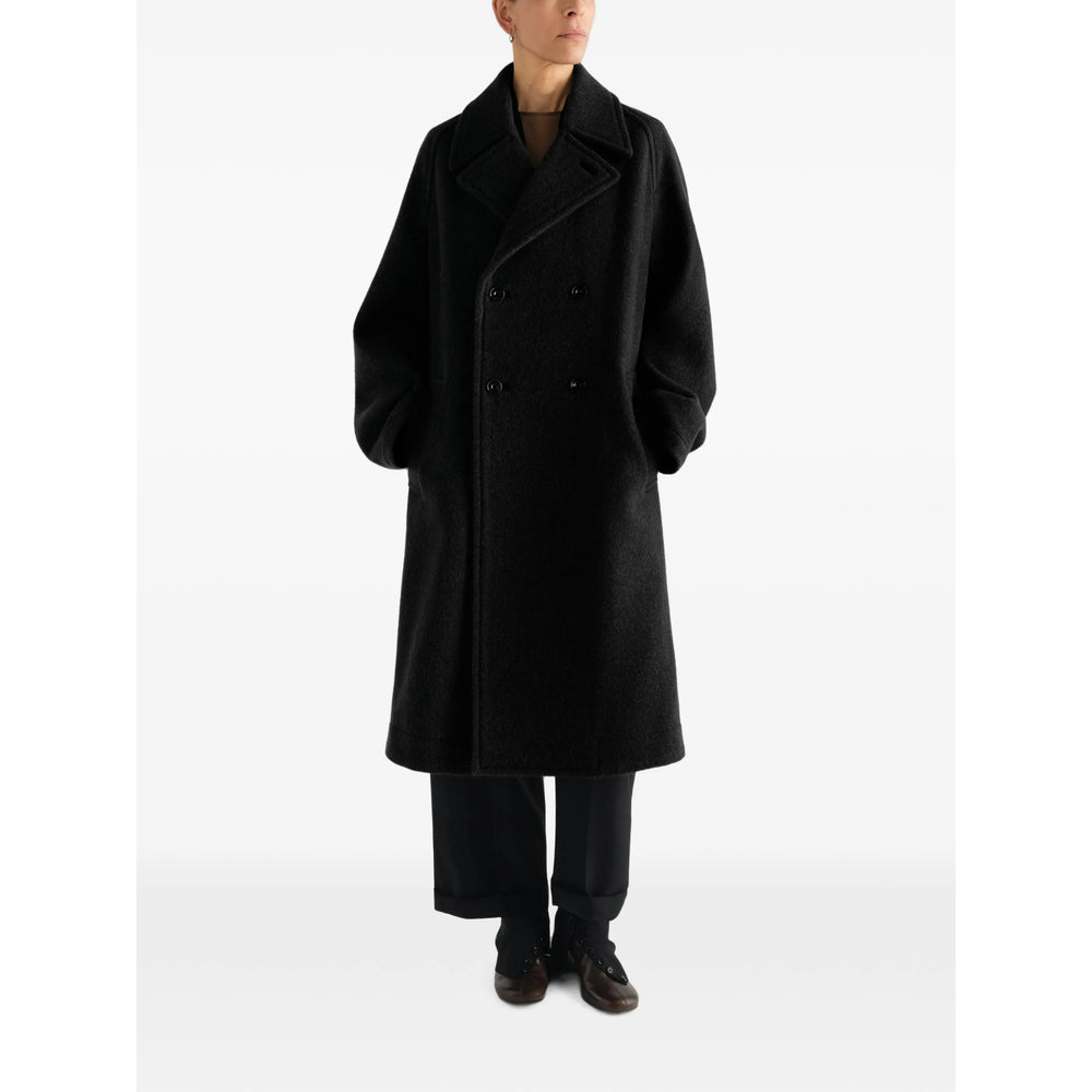 Lemaire Black Coats - Single Breasted Coats Men LEMAIRE