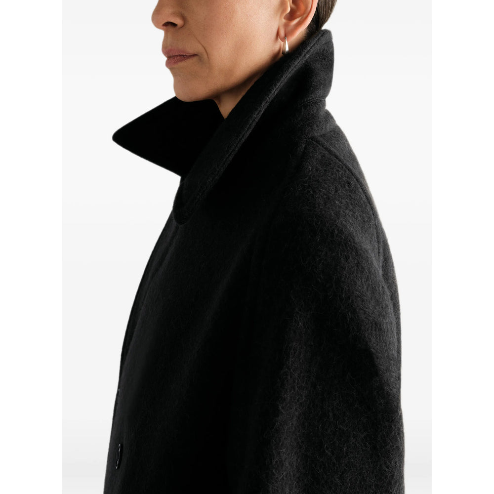 Lemaire Black Coats - Single Breasted Coats Men LEMAIRE