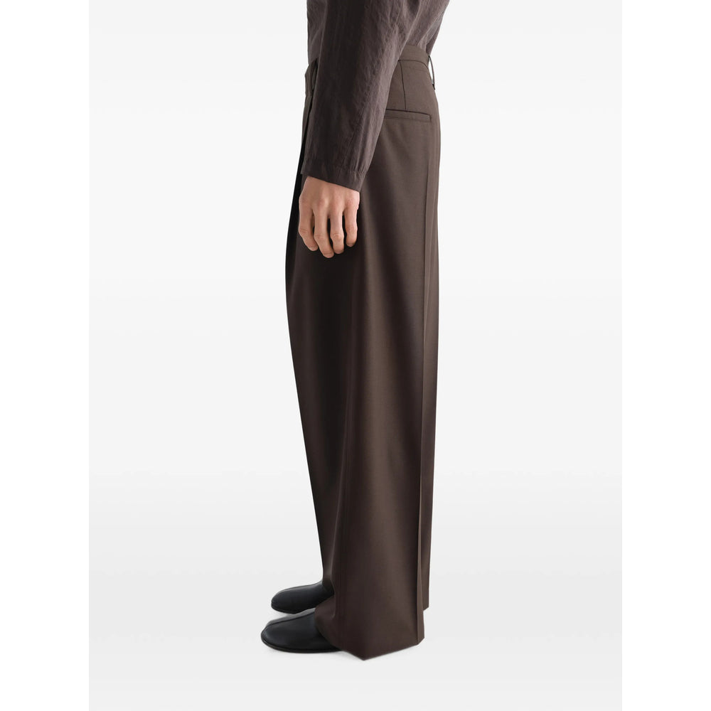 Lemaire Brown Trousers - Tailored Trousers Men LEMAIRE