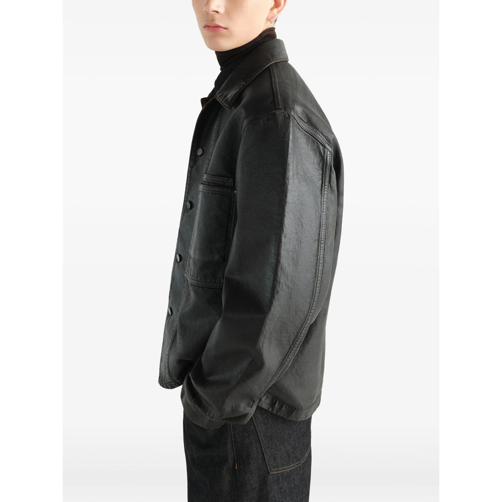 Lemaire Brown Shirts Men LEMAIRE