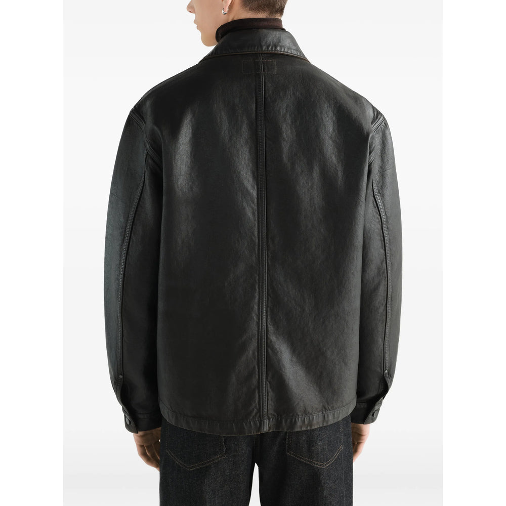 Lemaire Brown Shirts Men LEMAIRE