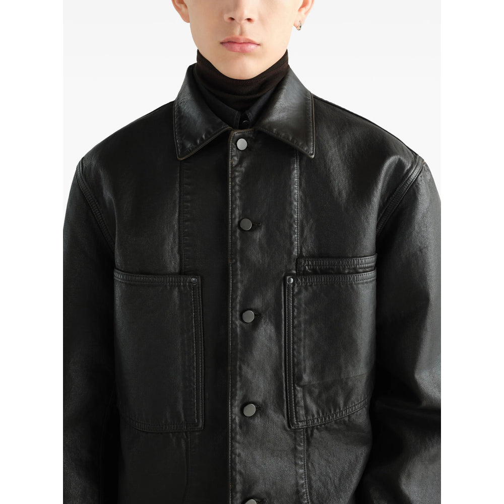 Lemaire Brown Shirts Men LEMAIRE