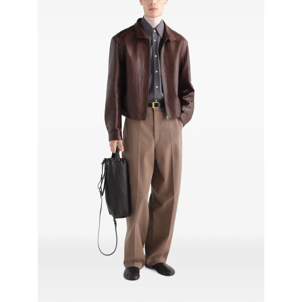 Lemaire Red Jackets - Leather Jackets Men LEMAIRE