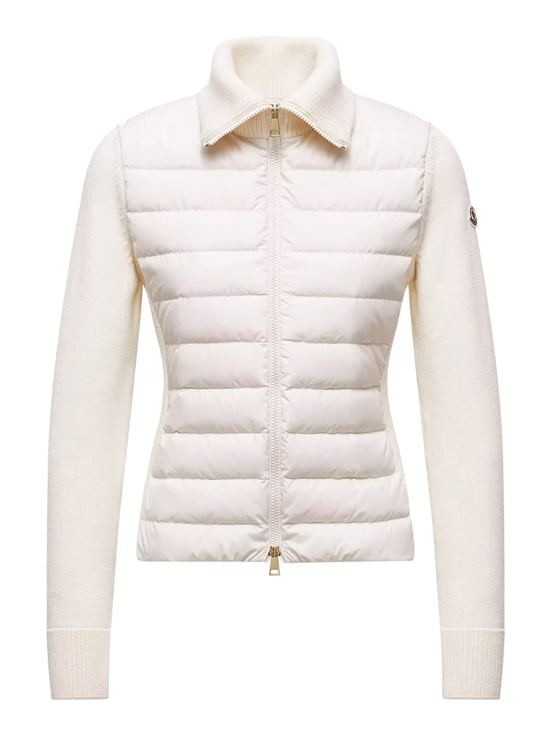 Moncler Women Padded Wool Zip-Up Cardigan MONCLER