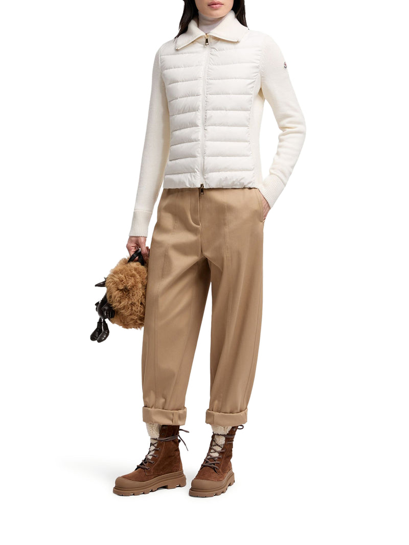 Moncler Women Padded Wool Zip-Up Cardigan MONCLER