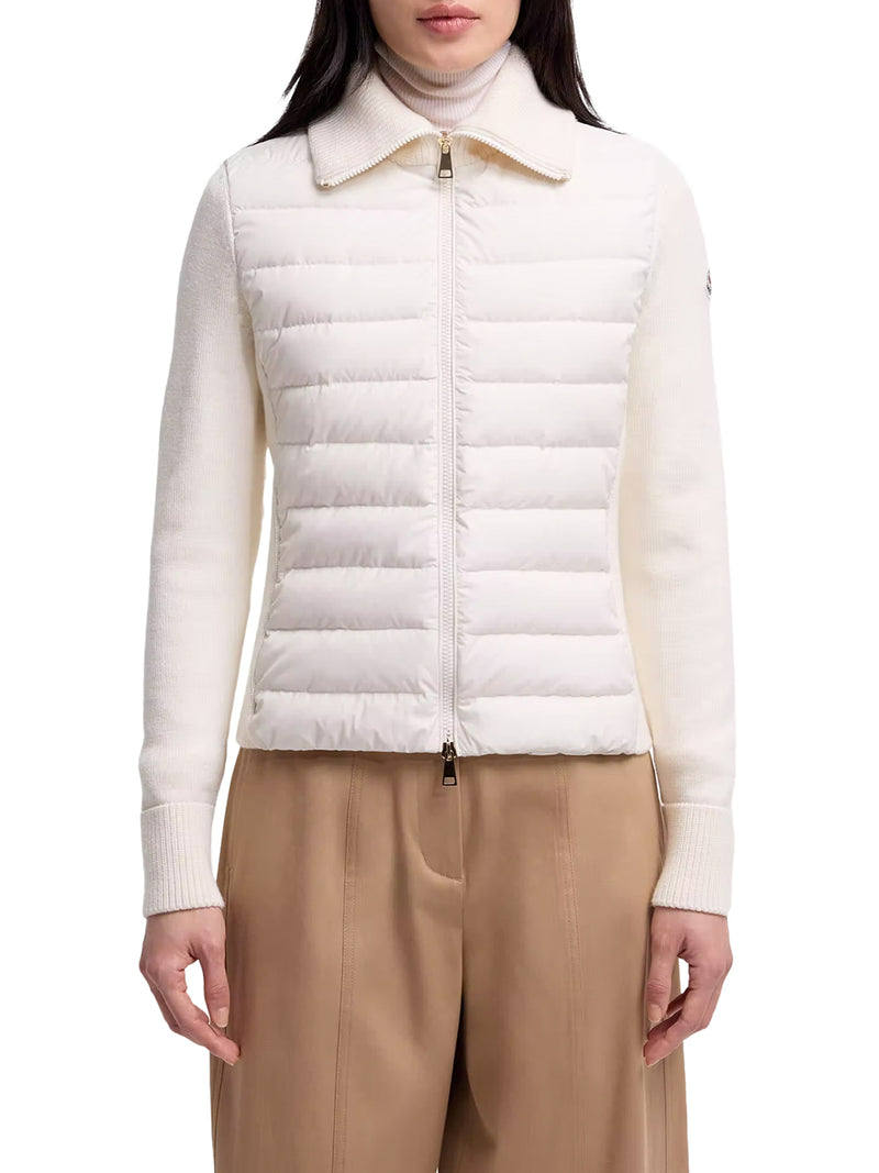 Moncler Women Padded Wool Zip-Up Cardigan MONCLER