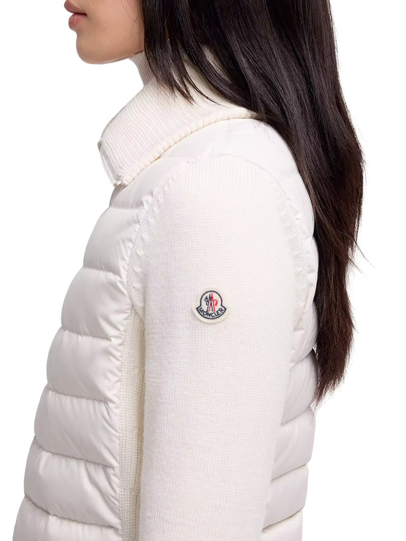 Moncler Women Padded Wool Zip-Up Cardigan MONCLER