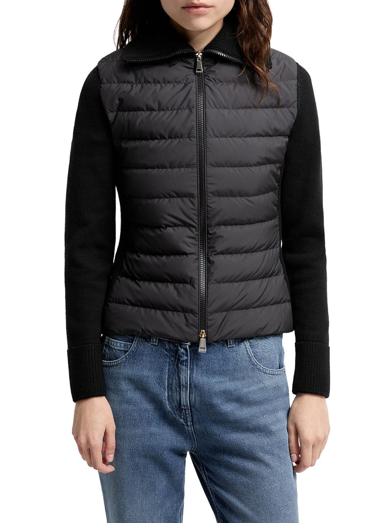 Moncler Women Padded Wool Zip-Up Cardigan MONCLER