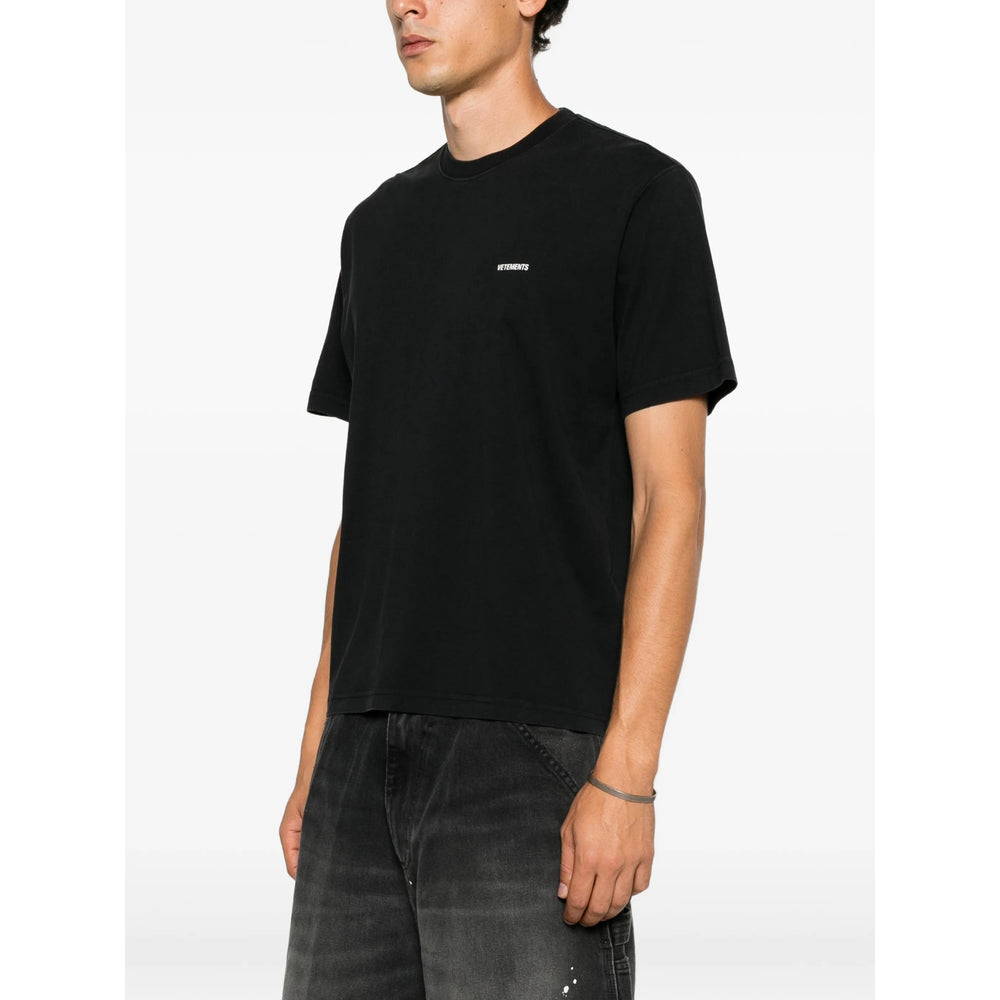 Vetements Black T-Shirts & Vests - T-Shirts Men