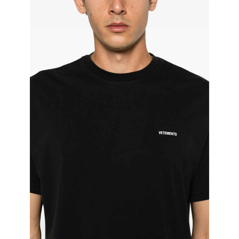 Vetements Black T-Shirts & Vests - T-Shirts Men
