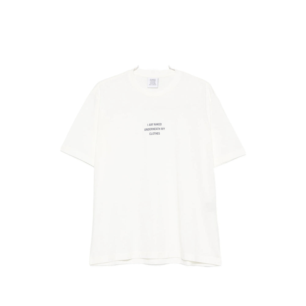 Vetements White T-Shirts & Vests Men