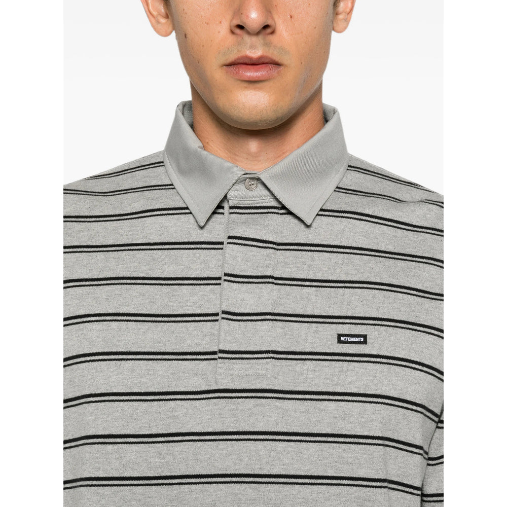 Vetements Grey Polo Shirts Men VETEMENTS
