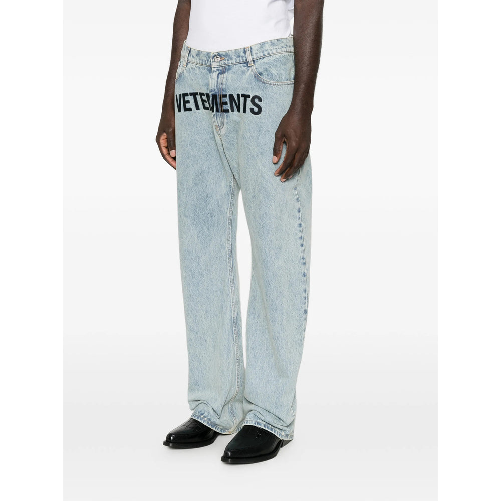 Vetements Blue Denim - Loose-Fit Jeans Men VETEMENTS