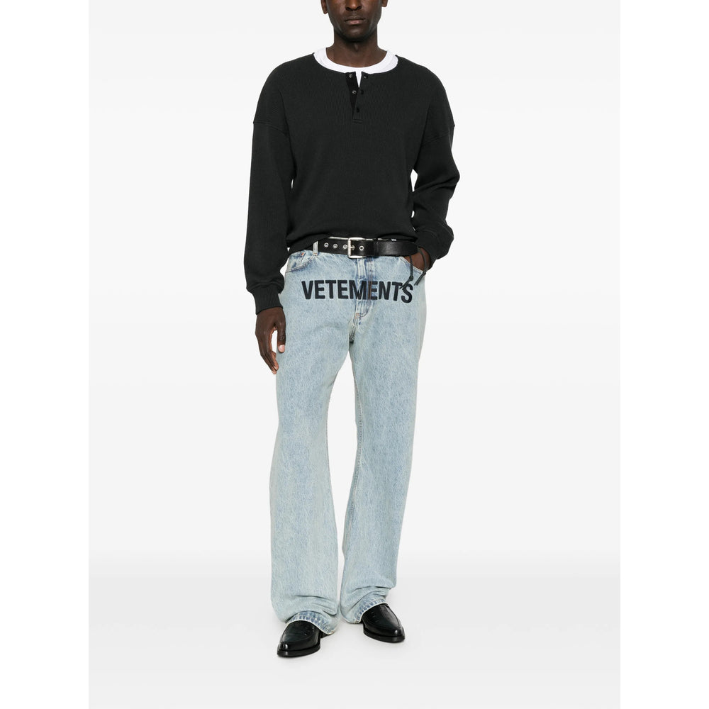 Vetements Blue Denim - Loose-Fit Jeans Men VETEMENTS
