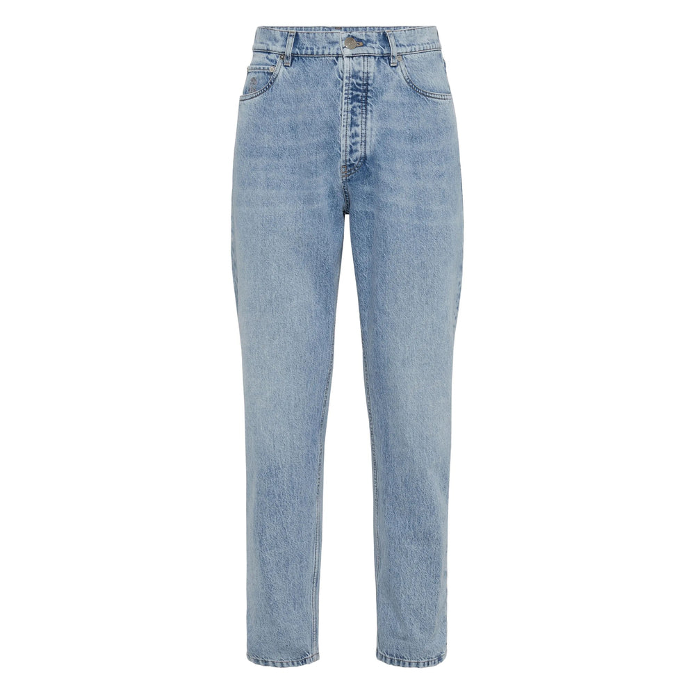 Brunello Cucinelli Blue Denim - Regular & Straight-Leg Jeans Men BRUNELLO CUCINELLI