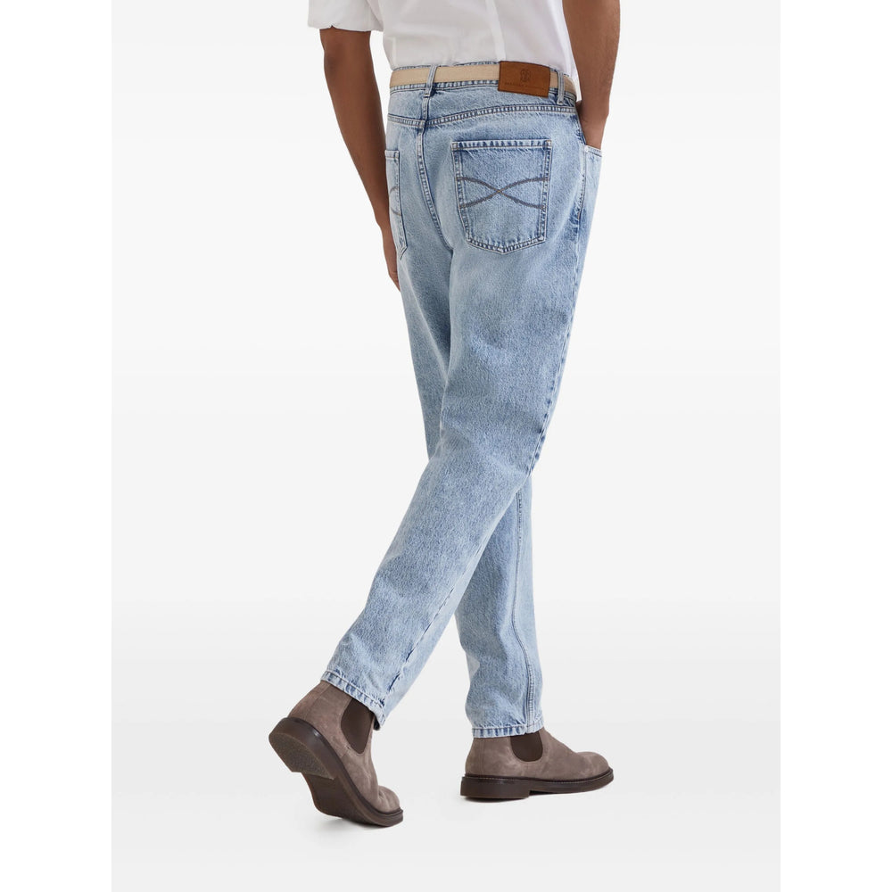 Brunello Cucinelli Blue Denim - Regular & Straight-Leg Jeans Men BRUNELLO CUCINELLI