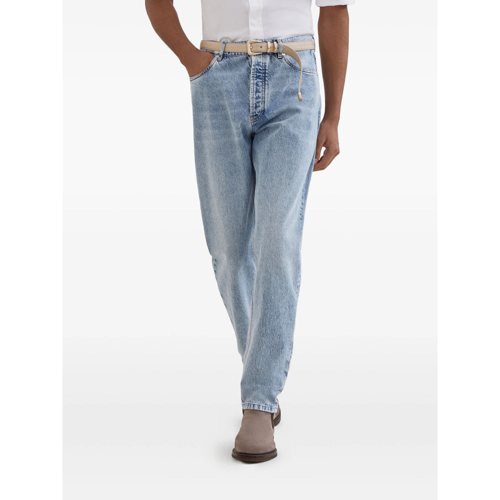 Brunello Cucinelli Blue Denim - Regular & Straight-Leg Jeans Men BRUNELLO CUCINELLI