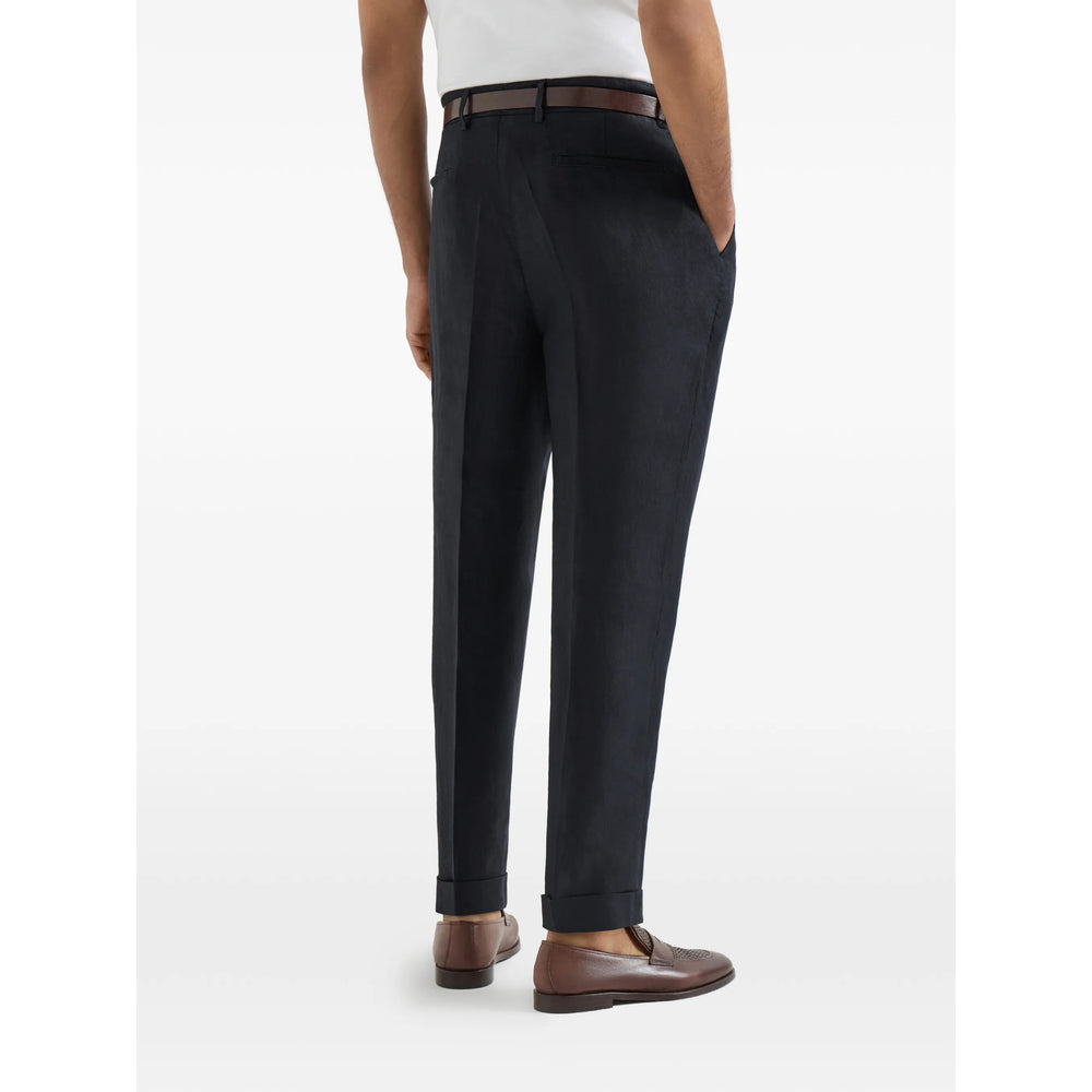 Brunello Cucinelli Blue Trousers - Tailored Trousers Men BRUNELLO CUCINELLI
