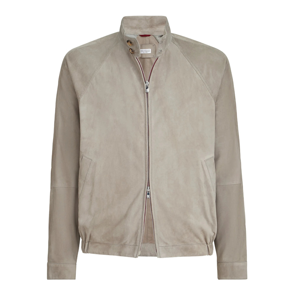 Brunello Cucinelli Neutrals Jackets - Leather Jackets Men BRUNELLO CUCINELLI