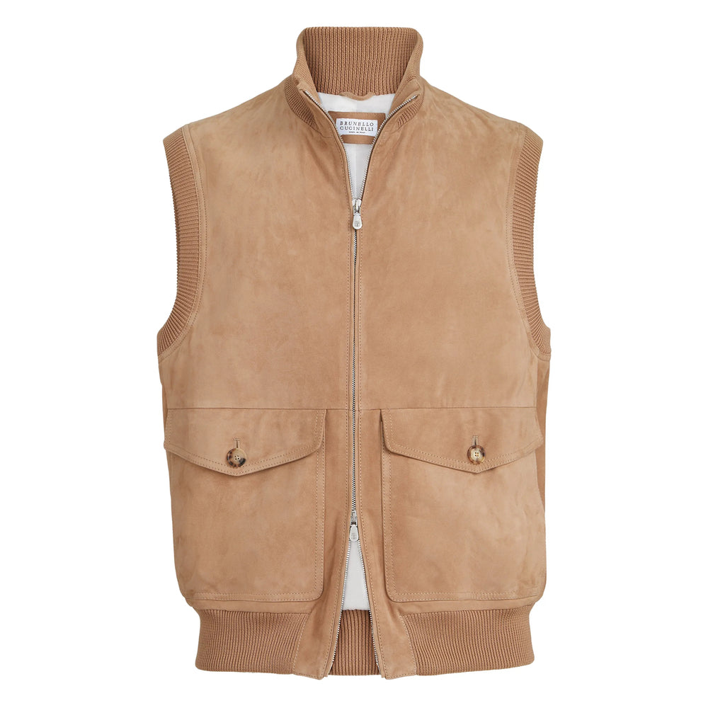 Brunello Cucinelli Neutrals Jackets - Waistcoats & Gilets Men BRUNELLO CUCINELLI