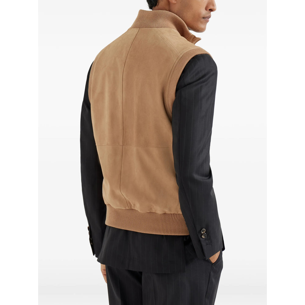 Brunello Cucinelli Neutrals Jackets - Waistcoats & Gilets Men BRUNELLO CUCINELLI