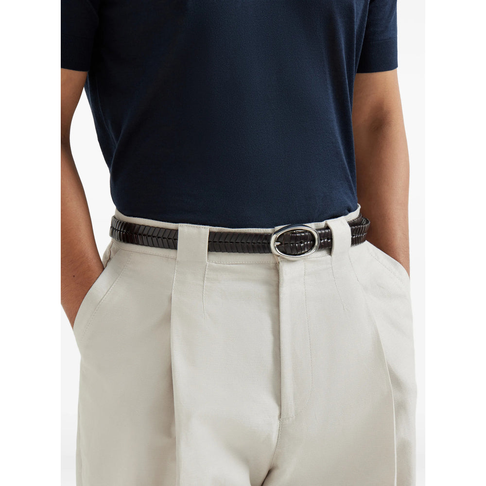 Brunello Cucinelli Brown Belts Men BRUNELLO CUCINELLI