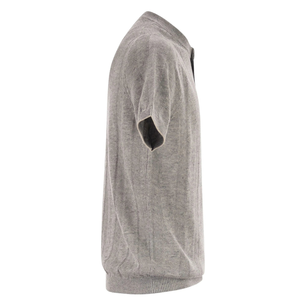 Brunello Cucinelli Grey Polo Shirts Men BRUNELLO CUCINELLI