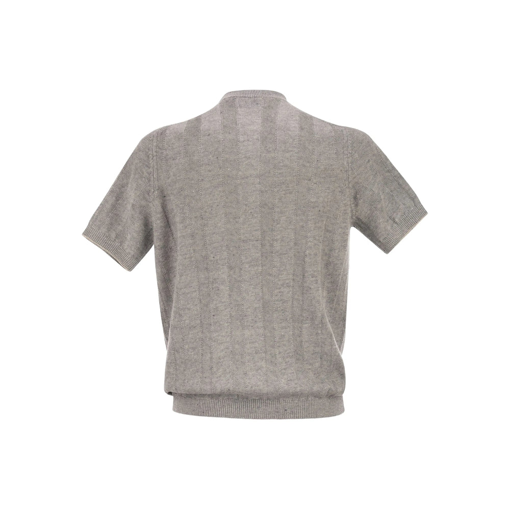 Brunello Cucinelli Grey Polo Shirts Men BRUNELLO CUCINELLI