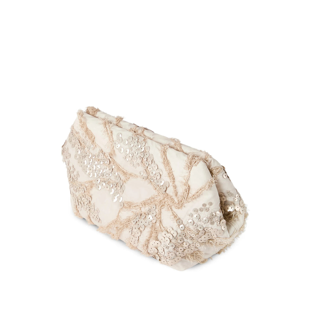 Brunello Cucinelli Neutrals Clutch Bags Women BRUNELLO CUCINELLI