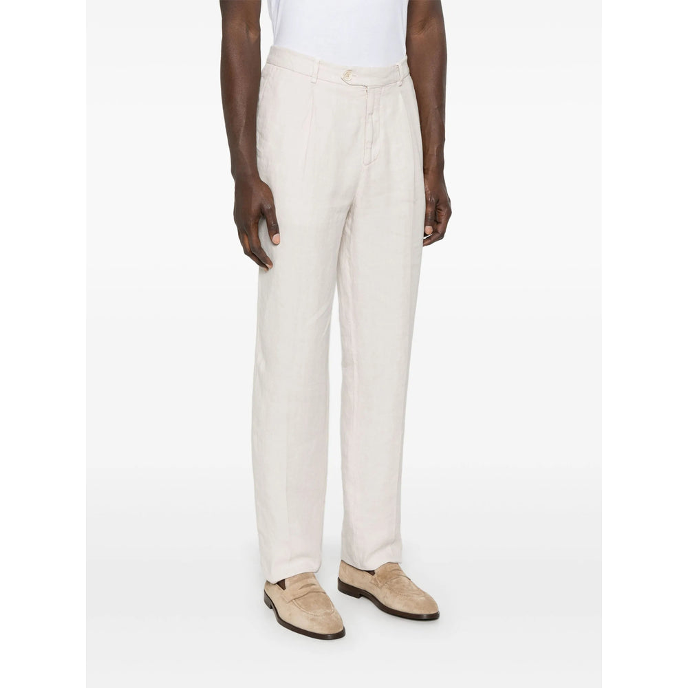 Brunello Cucinelli Neutrals Trousers - Tapered Trousers Men BRUNELLO CUCINELLI