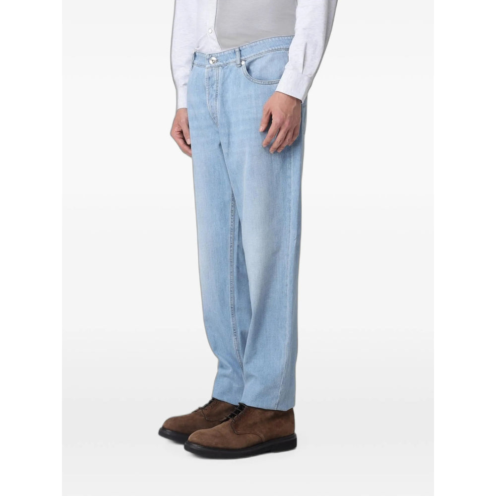 Brunello Cucinelli Blue Denim - Regular & Straight-Leg Jeans Men BRUNELLO CUCINELLI