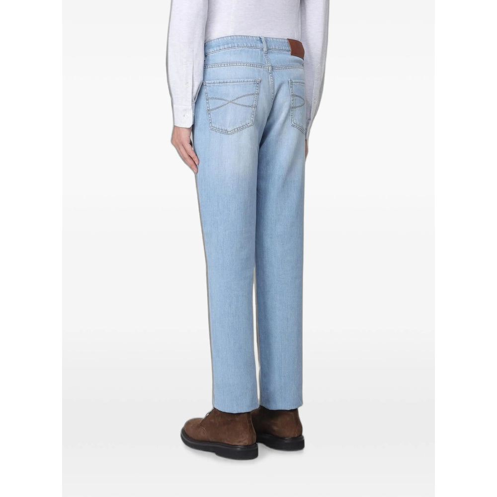 Brunello Cucinelli Blue Denim - Regular & Straight-Leg Jeans Men BRUNELLO CUCINELLI