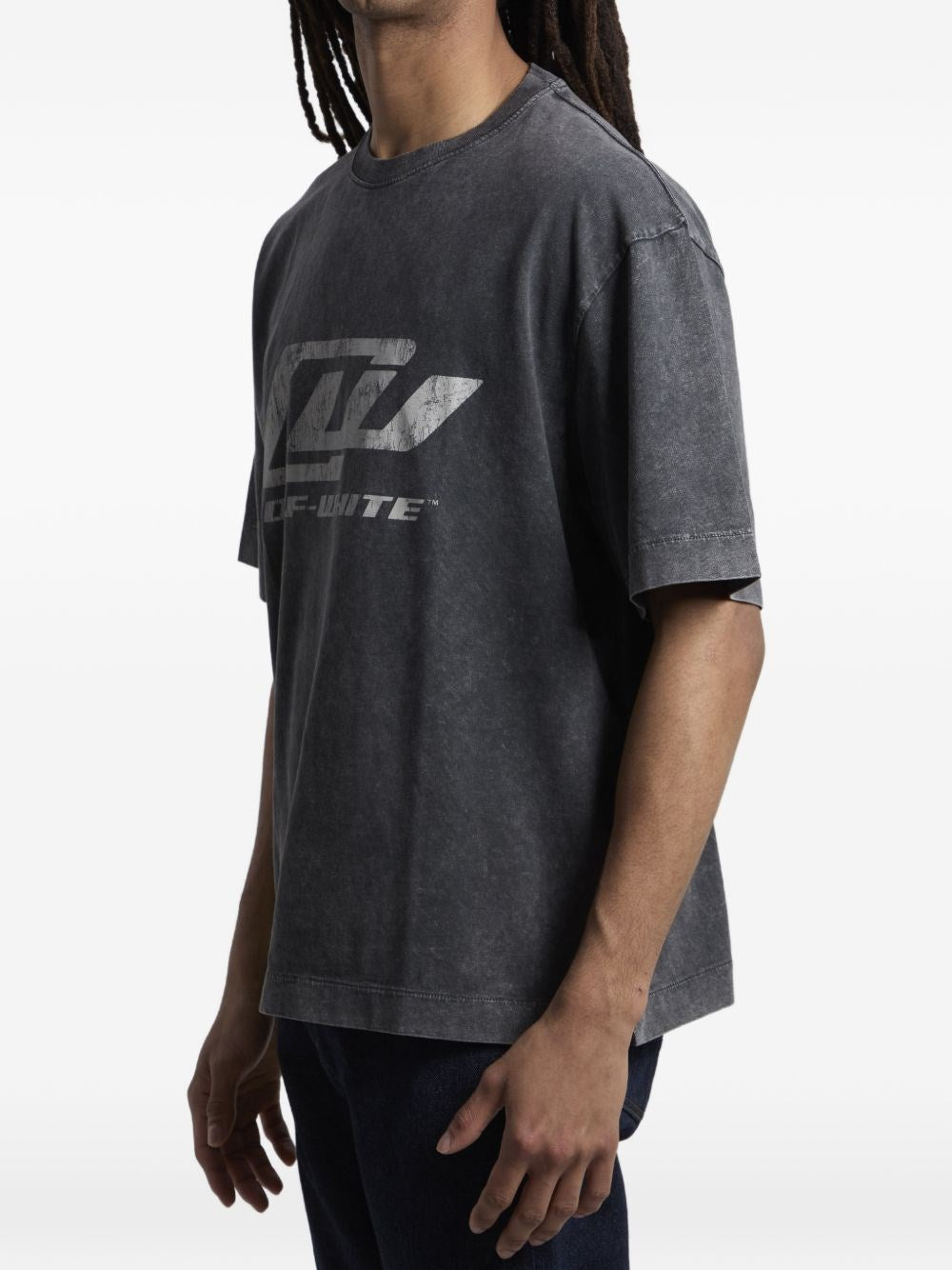 Off-White Men Racing Skate T-Shirt OFF-WHITE